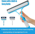 3 in 1 Spray Squeegee, 3 in 1 Window Cleaning Scraper, Window Squeegee with Spray, WindowSqueegee Cleaner Tool with SprayBottle for Glass, Flooring and Tiles, etc (White)