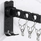 Wall Mounted Clothes Drying Rack,Foldable Laundry Coat Organizer,Retractable Folding Indoor&Outdoor Wall Mount Hanger for Laundry Room Bedroom,Perfect for Small Spaces (Space Gray, 2 Pieces)