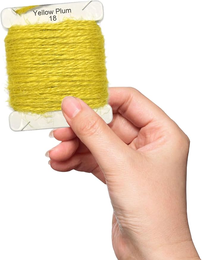Jute Twine 15m Long Twine String for Crafts Gift Wrapping Packing Gardening Crochet Knitting Macrame Decor (Yellow Plum)
