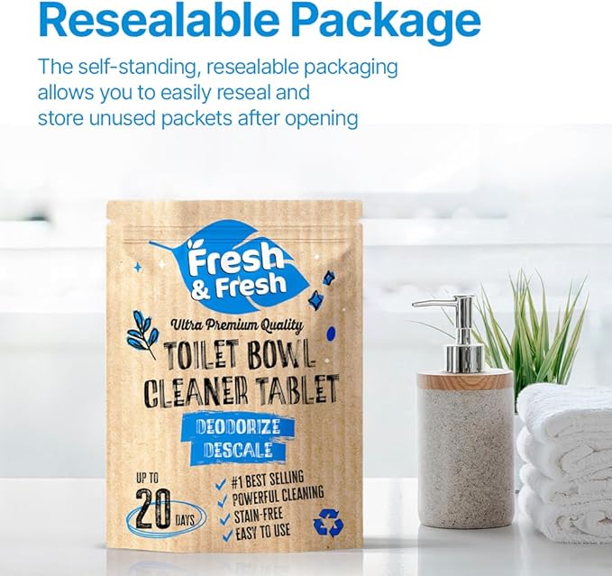 Disposable Toilet Bowl Cleaners(150 Tablets) Odor Eliminator, Fresh Scent, Multipurpose Residential and commercial Toilet Cleaners 2-3 week Lasting Toilet Bowl Cleaner