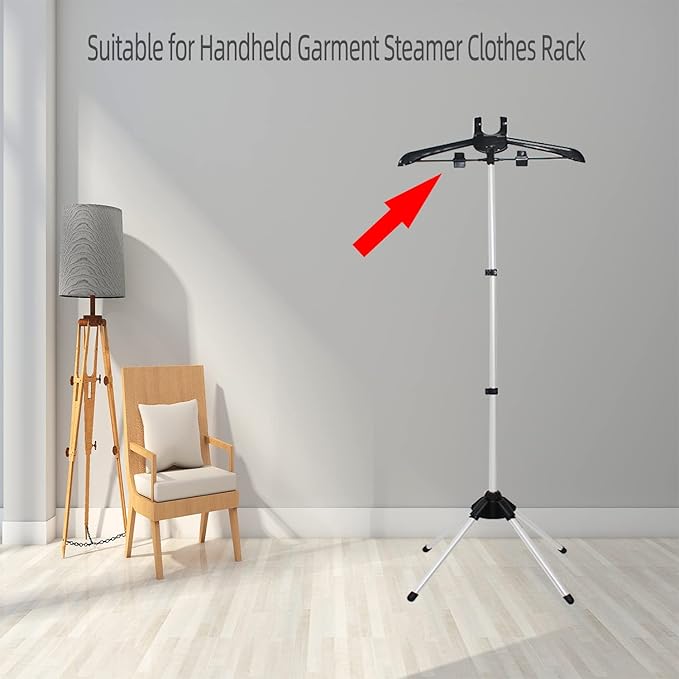 Garment hanger for steaming clothes with Ironing Gloves,Steam rack for clothes,Handheld garment steamer rack,Clothes hanger for steam ironing,Steam stand clothes,Steam iron steamer hanger standing