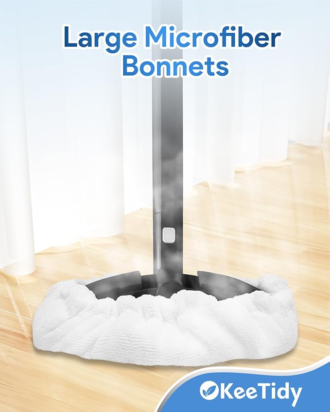 Steam Cleaner Handheld Attachments Compatible with Dupray Neat Steam Cleaners - 2 Pack Large Rectangle Bonnets + 4 Pack Small Triangle Bonnets Reusable Microfiber Steam Cleaner Pads Mop Accessories