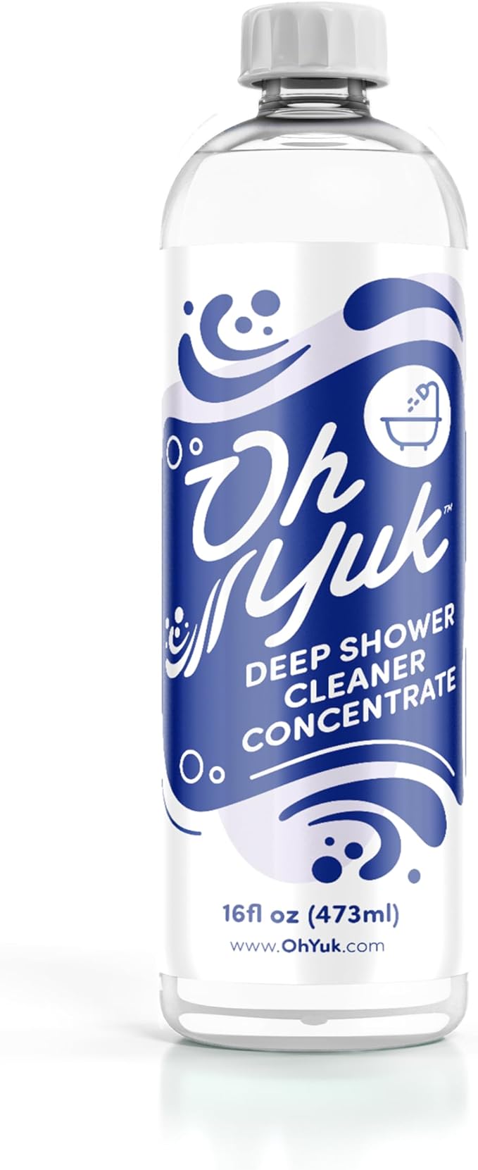 Oh Yuk Deep Shower Cleaner Concentrate – Refill Makes 4 Sprays | Dissolves Soap Scum from Tubs, Showers & Tile | Vegan, Responsibly Made in America - 16 fl oz