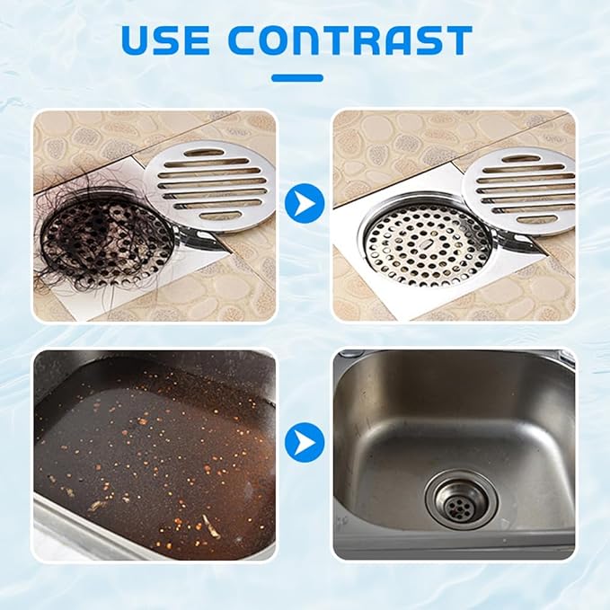 2026 Upgraded Sink Drain Cleaner, Multi-functional Sink and Drain Cleaner Powder Cleaning, Drains Foam Cleaner, Powerful Pipe Dredging Agent for Home Kitchen Toilet (1Pcs)