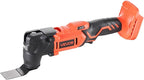 VEVOR Cordless Oscillating Tool, 20V Multitool Oscillating Tool with 6 Variable Speeds 8500-17000 OPM, 3.2° Oscillating Angle, 8PCS Saw Accessories & LED Work Light (Battery Pack Not Included)