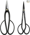 Wazakura Bonsai Pruning Scissors Tool Set - Japanese Trimming Shears Starter Kit - Ashinaga Bonsai Scissors & Satsuki Trimming Scissors