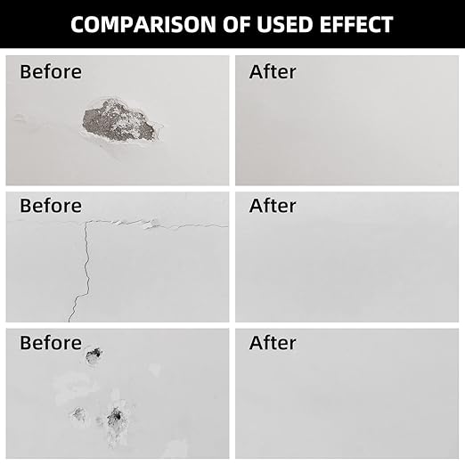 Drywall Repair Kit, Spackle Wall Repair Kit Drywall Putty for Filling Holes and Creak Damage Drywall Patch Nail Hole Filler for Walls Quick and Easy Solution