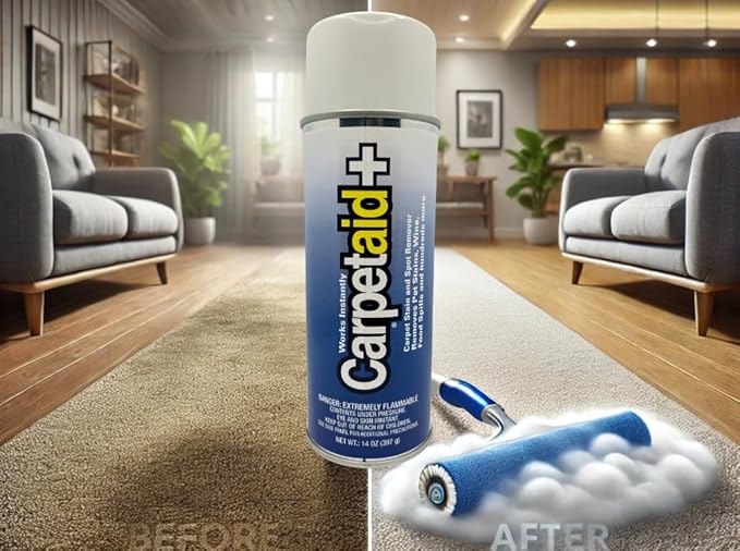 Professional Carpet Spot & Stain Remover – Removes Pet Stains, Coffee, Grease, Ink, & More – pH-Balanced Formula – 14 oz Can (3)