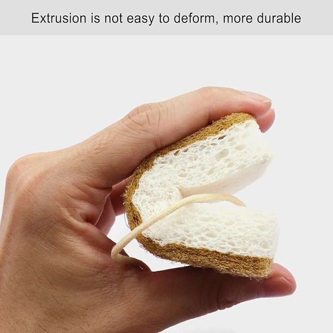 Kitchen Dishwashing Sponge Individually Wrapped Sponges, Bulk Non Scratch Scouring Pad Odor-Free Dish Sponges for Washing Dishes Wipes (Pack of 500 - Yellow)