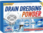 Upgrade Sink and Drain Cleaner, 6 Pack Pipe Dredge Cleaner Powders Fast Foaming Powerful Drain Cleaning for Kitchen Toilet Sink Quick Cleaning Tool