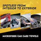 HOMEXCEL Microfiber Ultra Absorbent Cleaning Cloth, Lint Free, Streak Free Cleaning Rag Towels for Washing Cars, Kitchen and Window, 12.5 x 12.5 inches, Grey, 12 Pack