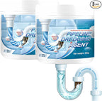 Drain Clog Remover, Powerful Pipe Dredging Agent, Sink Drain Cleaner for Kitchen Bathroom, Unclogging Solution for Pipes, Toilets & Showers (3)
