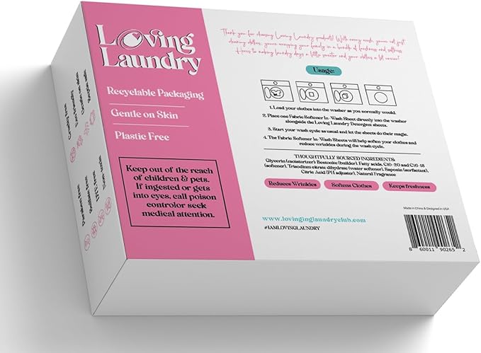 -IN WASHER Fabric Softner Sheets- No Fancy (no fragrance) Scent -Enhanced Softness- Plant Based- Softens & Removes Static Cling- Long lasting Freshness- Laundry Dryer Sheet- 80 loads
