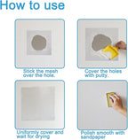 Dry Wall Patch Kits, 10 PCS Self-Adhesive Drywall Repair Kit of 2/4/6 Inch, Sturdy & Easy to Use for Wall Repair