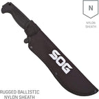 SOGfari 10 in. Machete, Kraton, Tanto Plain