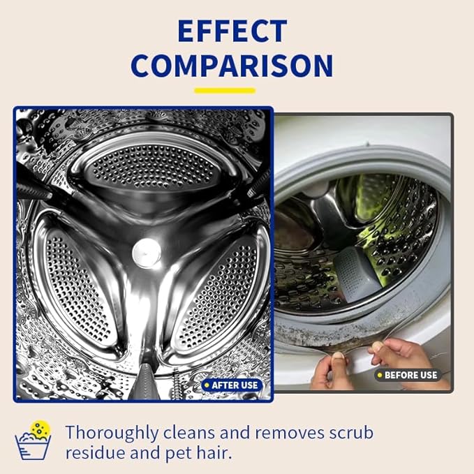 Washing Machine Cleaner Tablets - 24 Pack (12 Month Supply) | HE Compatible for Top & Front Load Washers | Pet-Safe Formula Eliminates Odors, Lint & Detergent Buildup