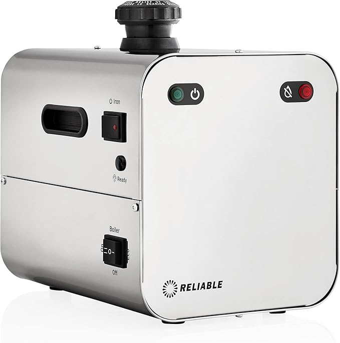 Reliable 4100IS Professional Steam Iron Station with Eco Mode, 120V, 4 Safety System, 2.2L Boiler Stainless Steel Boiler, 2.2M Steam Hose Made with Aluminum Soleplate Iron, Made in Italy