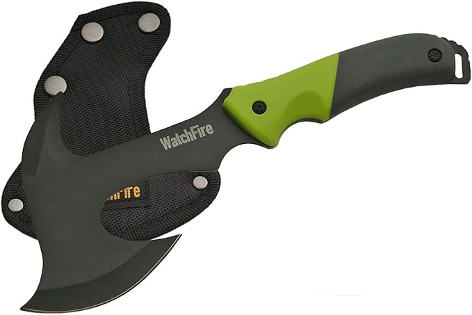 WatchFire 11.5" Coated Stainless Steel Spiked Back Camping Axe