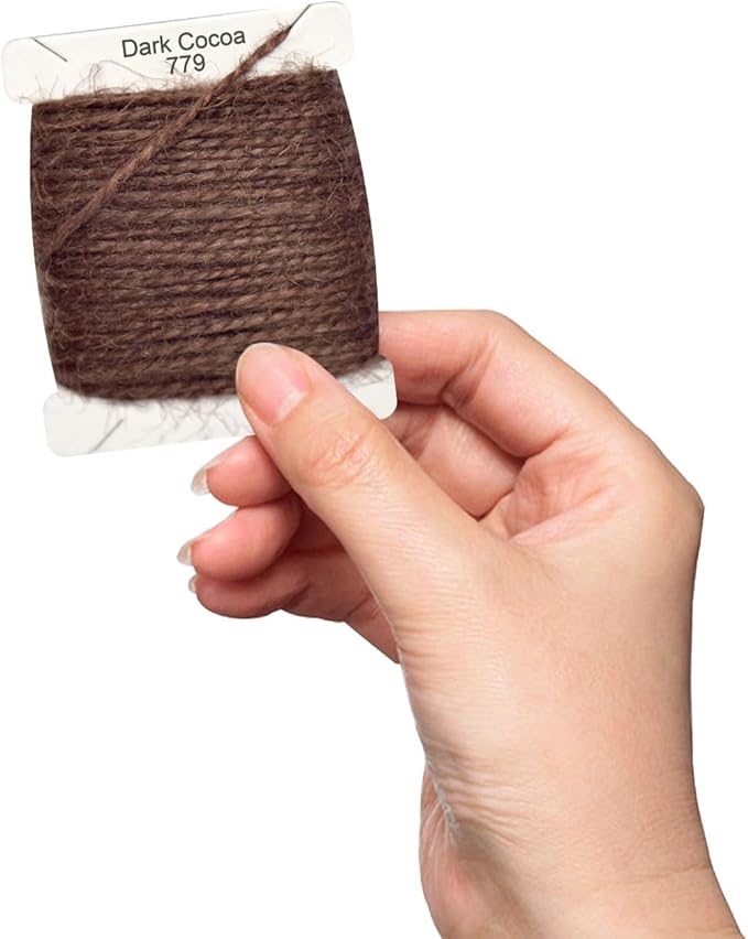 Jute Twine 15m Long Twine String for Crafts Gift Wrapping Packing Gardening Crochet Knitting Macrame Decor (Dark Cocoa)