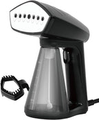 Osner Handheld Garment Steamer for clothes, 1450W Quick Heat Auto-trigger, Compact Travel Steamer, Clothes Steamer, Fabric Wrinkle Remover with Lint Brush Steam Nozzle (Black)