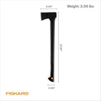 Fiskars 28" Chopping Axe, Ultra-Sharp Blade for Kindling with Ease, Weight Balanced, Garden and Outdoor Gear, 3.5 pounds, Black