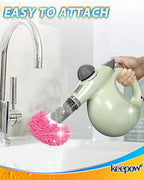 KEEPOW 10 Pack Steam Cleaner Attachments for Most Handheld Steam Cleaner Microfiber Cloths Cover Compatible with Bissell Steam Shot, Wagner, McCulloch, Comforday Steam Cleaner Accessories