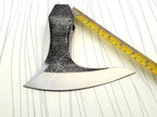 WHS201 Viking Axe Head, Custom Hand Forged Viking Axe Real Head, Tomahawk Viking Hatchet Beared Camping Axe Blade, 5160 HIGH Carbon Steel Blade, Viking Gift for Him - Christmas Gift (Ragnar)