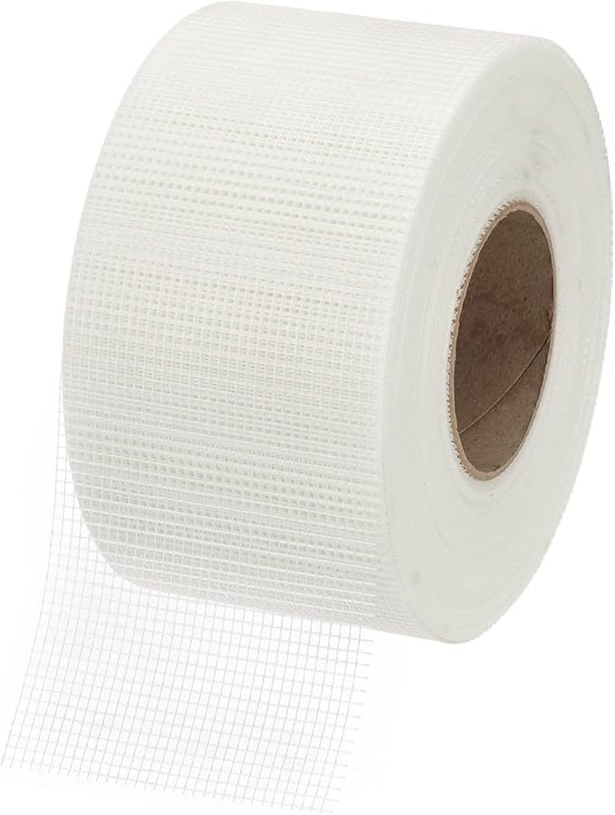 PATIKIL Drywall Repair Mesh Tape, 4 inch x 328 ft Fiberglass Repair Patch Self-Adhesive Dry Wall Joint Tape 9 Mesh Wall Hole Crack and Seam Patch, White