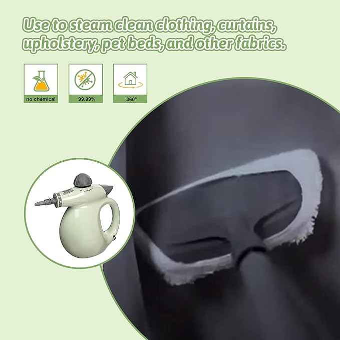 12Pack Microfiber Cloths for Handheld Steam Cleaner Compatible with Bissell Steam Shot, Comforday, PurSteam, Wagner Spraytech, Universal Washable Steam Cleaner Accessories