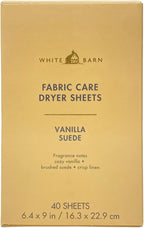 Bath & Body Works Vanilla Suede Fabric Care Dryer Sheets - 2 Boxes (80 Sheets Total) - with a Natural Oats Sample Soap