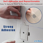 Drywall Joint Tape- 5.7in X 100 ft,13 MESH,100% Fiberglass,Heavy-Duty Self-Adhesive Wall Crack and Seam Patch