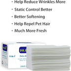 DR.EASY Dryer Sheets Plant Based Formula 504 Ct Fabric Softener sheets for Laundry Free & Clear Essential Oil Scented No Artificial Fragrances No Dyes Reduce Static & Wrinkles Help Repel Pet Hair