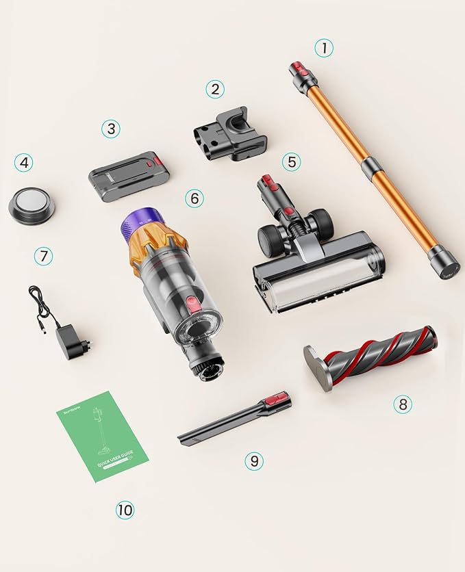 Cordless Vacuum Cleaner, 600W 50KPA 65Mins Cordless Stick Vacuum Cleaner With Touch Screen, Self-Standing,Wall Mount Charging, Handheld Vacuum Cleaners for Home/Pet Hair/Carpets/Hard Floors(X7A)