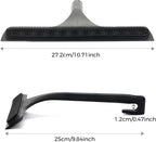 10.7“ Wide All-Purpose Shower Squeegee for Glass Doors, Squeegee for Shower Glass with Hook, Window Squeegee for Home, Small Squeegee for Shower, Bathroom, Car Glass, Mirror