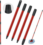 Spin Mop Handle Replacements for Oceda 4-Section Mop Replace Handle Compatible with O-Ceda Spin Mop Refills and Brooms, O ceda Mop Stick for Floor Clean, 30" to 58", Universal Fit Oceda Mop Head