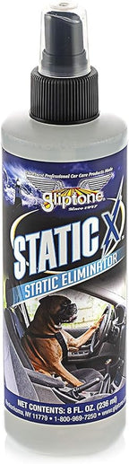 Gliptone Static X Static Eliminator, Removes Dust, Fingerprints, Pet Hair, Lint. Safe for use on Glass, Plastics, Metal and All Types of Fabrics, Computer Monitors, Mobile Devices (8 Fl Oz)