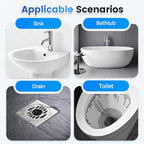 2026 New Multi-functional Sink & Drain Cleaner Powder, Quick Foaming Heavy Duty Clog Remover for Kitchen, Bathroom, Shower & Sewer Drains (3PCS)