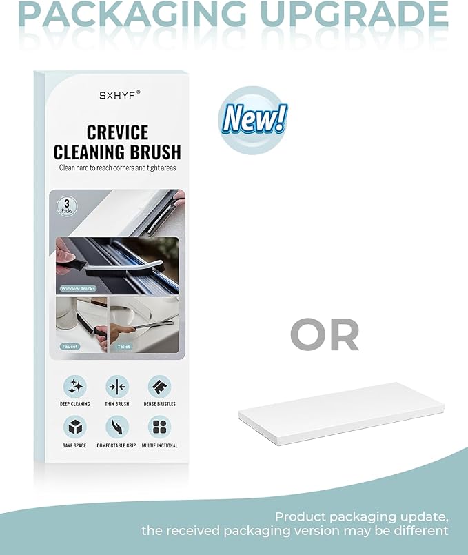 SXhyf Cleaning Brush - Hard Bristle Crevice Cleaning Brush, Multifunctional Gap Scrub Brush, Kitchen Essentials, Bathroom Cleaner Tools for Household Use, Home, Window, Toilet, Stove