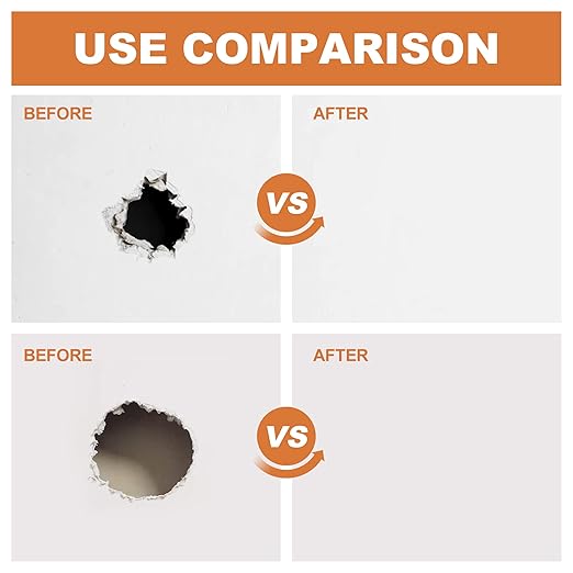 Drywall Repair Kit,Drywall Patch Repair Kit,2/4/6/8inch Self Adhesive Repair Patch,Quick Repair Drywall Large Holes