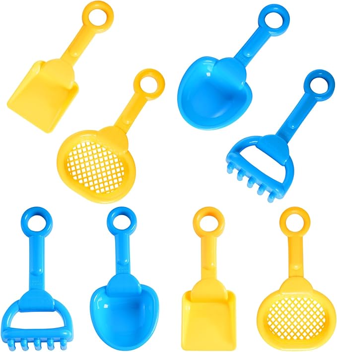 8 Pcs Sand Shovels Colorful Plastic Beach Shovels Bulk Garden Beach