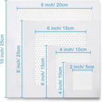 Dry Wall Patch Kits, 16 PCS Self-Adhesive Drywall Repair Kit of 2/4/6/8 Inch, Sturdy & Easy to Use for Wall Repair