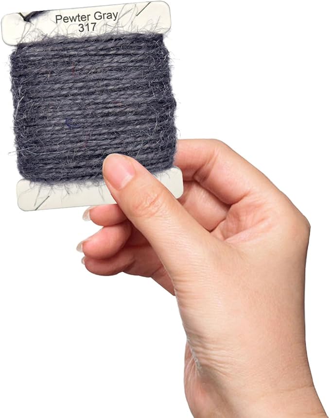 Jute Twine 15m Long Twine String for Crafts Gift Wrapping Packing Gardening Crochet Knitting Macrame Decor (Pewter Gray)