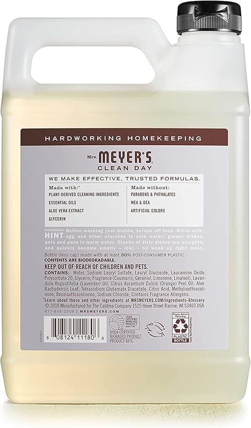 Mrs. Meyer's Dish Soap Variety Pack Scent 1 Dish Soap, 1 Dish Soap Refill, 1 CT