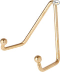 Bard's Shiny Gold-toned Wall Mountable Plate Hanger, 3.5" H x 3.25" W x 1.75" D (For Plates 3.5" - 5"), Pack of 3