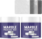 Marble Polishing Wax, Gentle Stone Polish Wax, Ceramic Tile Cleaner for Kitchen, Bathroom and Floors, Durable Shine, Smooth Finish, Marble Care and Protection, Easy to Apply (2Pcs)