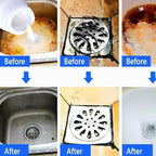 Wild Tornado Powerful Sink & Drain Cleaner Powder - Quick Foaming Super Cleaning Agent for Kitchen, Bathroom & Toilet Pipes (2pcs)