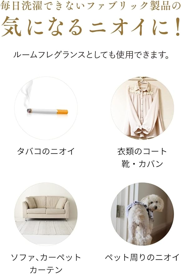 Laundrin Fabric Refresher Spray, Pet Odor Eliminator for Home, Room Essentials Fabric Spray, Odor & Bacteria Removal for Mattress, Curtain, Sofa, Carpet, Furniture, and Bedding - 300ml, No. 7