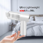 Mini Car Vacuum Cleaner(4500 pa) Portable Cordless Rechargeable,Tiny Handheld Vacuum, Computer Hand Vacuum for Keyboard and Laptop, Mini Hand Held Vac for Car and Home /V01/White