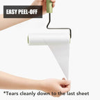 Extra Sticky Large Surface Lint Roller, 6.3'' Giant Lint Roller for Pet Hair, 270 Sheets/ 3 Refills, Long Handle Lint Remover for Clothes, Furniture, Dog & Cat Hair Remover