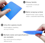 5 in 1 Rubber Squeegee Kit, Anti-Scratch Flexible Soft Matte TPU Coating Scraper Kit, Small Tint Squeegee Water Blade Scraper for Paint Protection Film Household Cleaning (Blue)